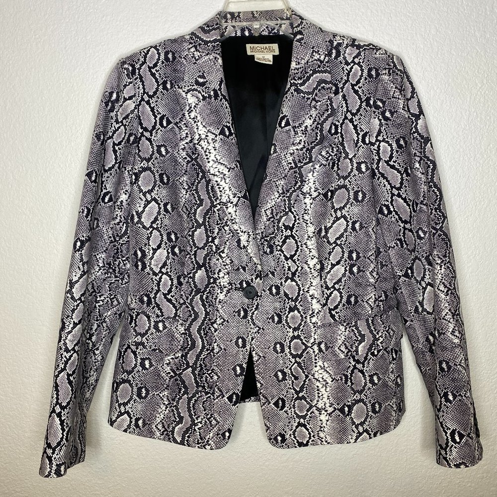 MICHAEL MICHAEL KORS  Snakeskin Print Blazer